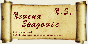 Nevena Špagović vizit kartica